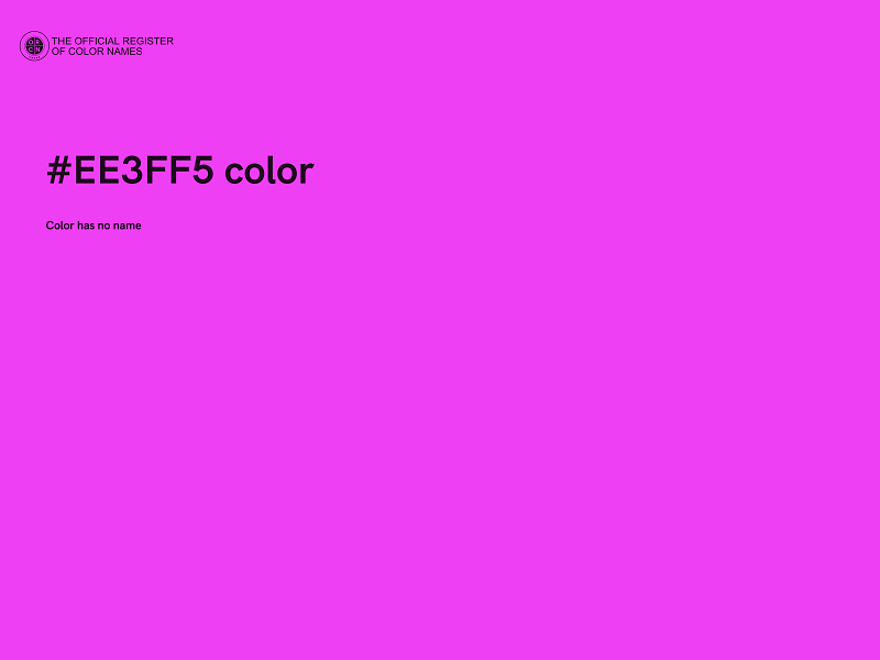 #EE3FF5 color image