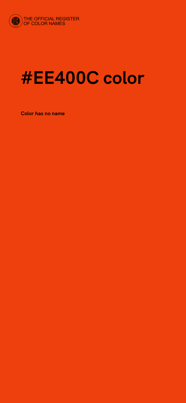 #EE400C color image