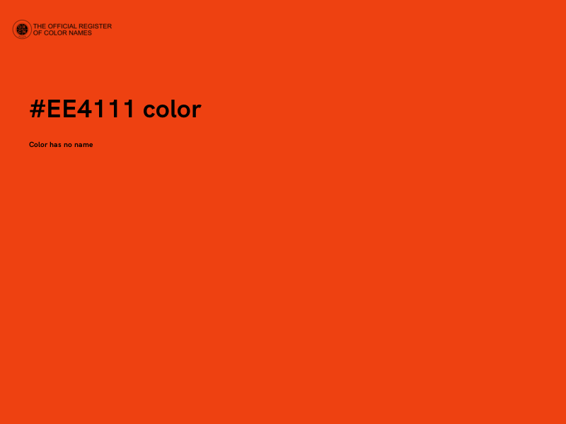 #EE4111 color image
