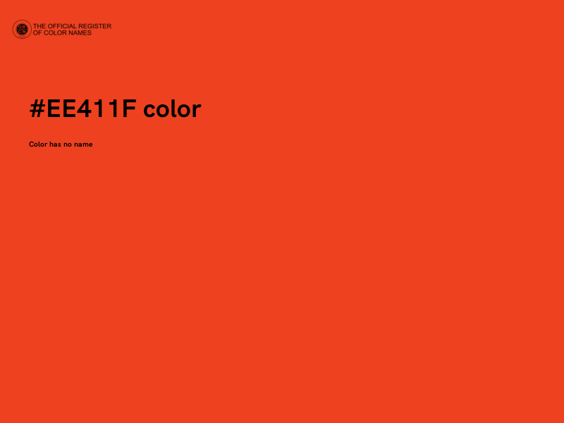 #EE411F color image