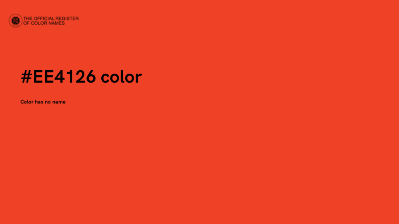 #EE4126 color image