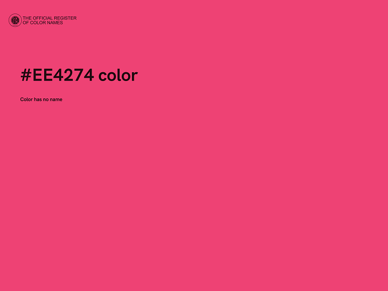 #EE4274 color image