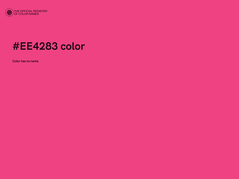 #EE4283 color image