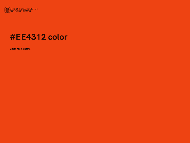 #EE4312 color image