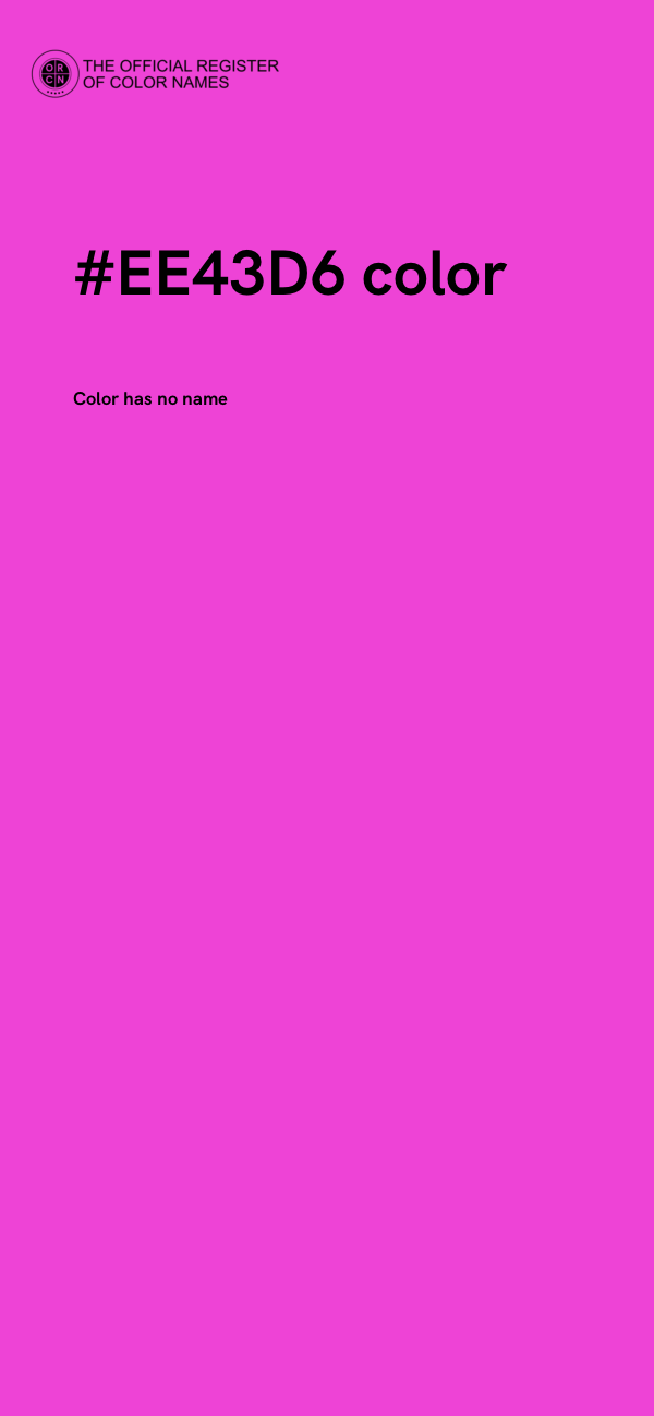 #EE43D6 color image