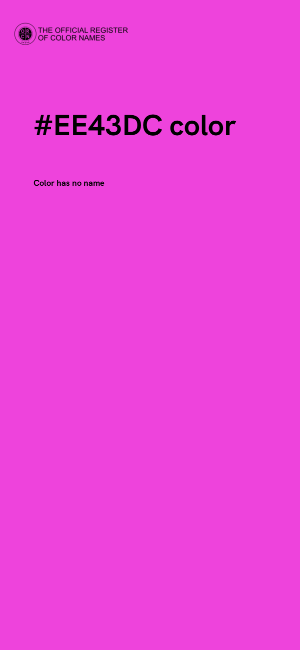#EE43DC color image