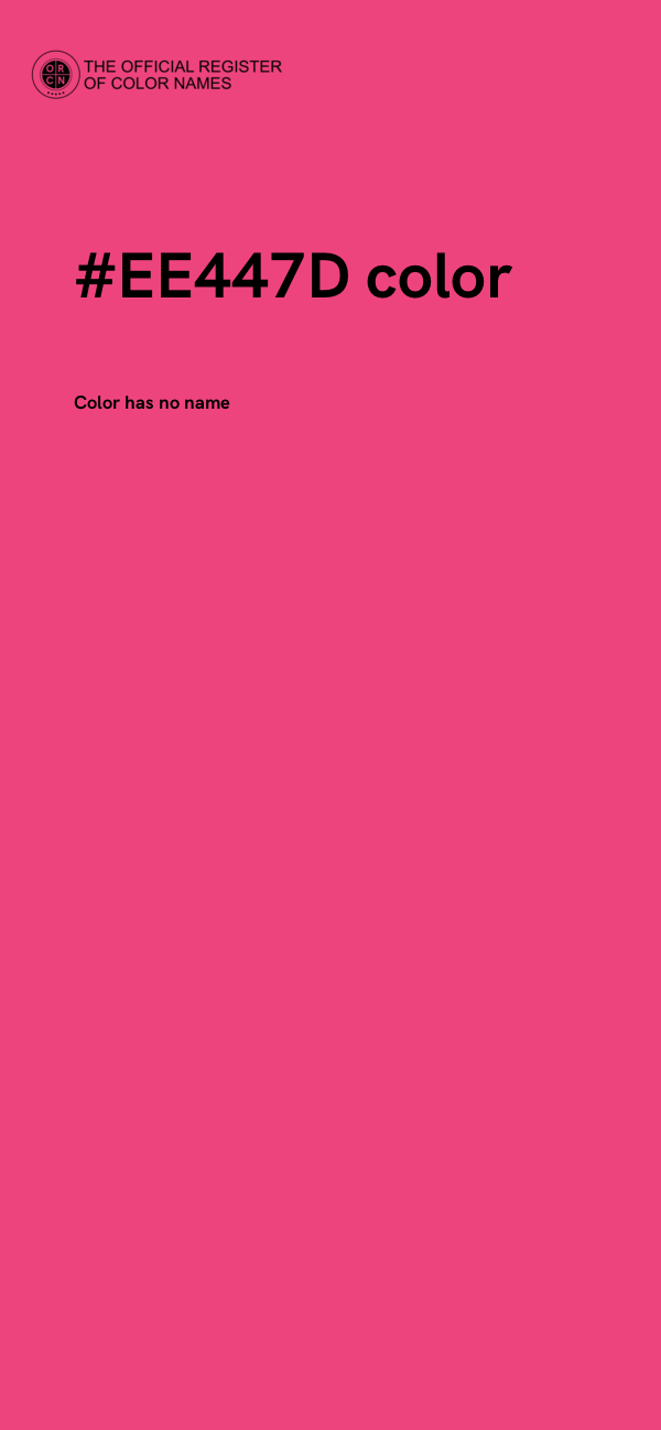 #EE447D color image