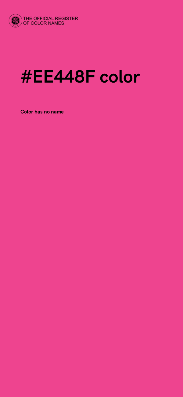 #EE448F color image