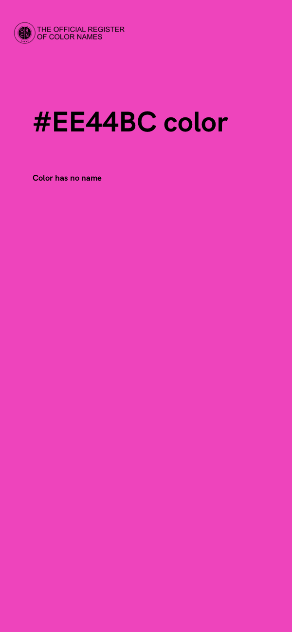 #EE44BC color image