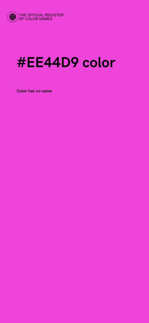 #EE44D9 color image