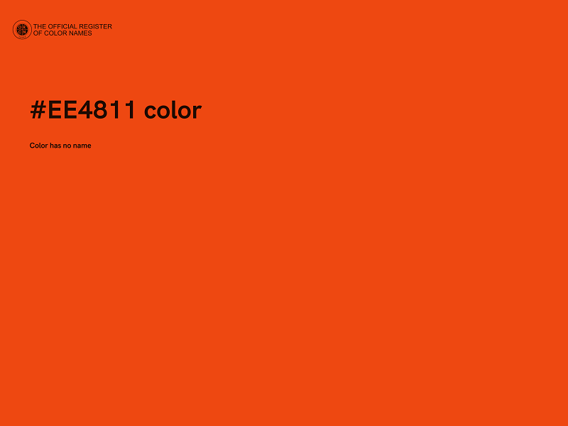 #EE4811 color image