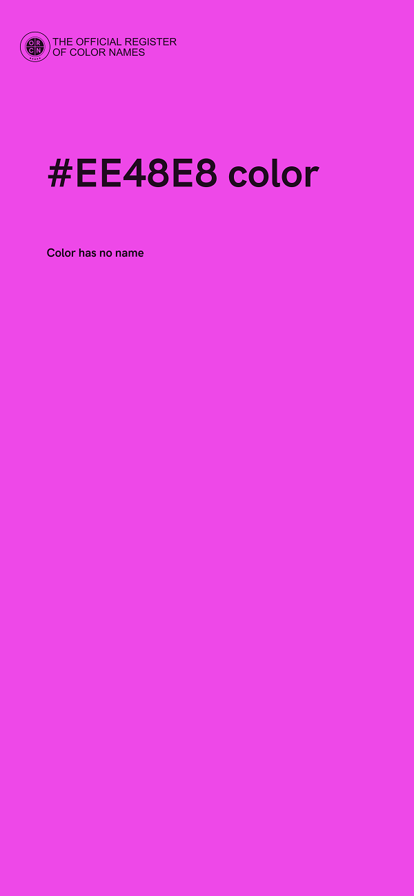 #EE48E8 color image
