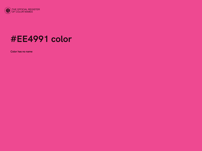 #EE4991 color image