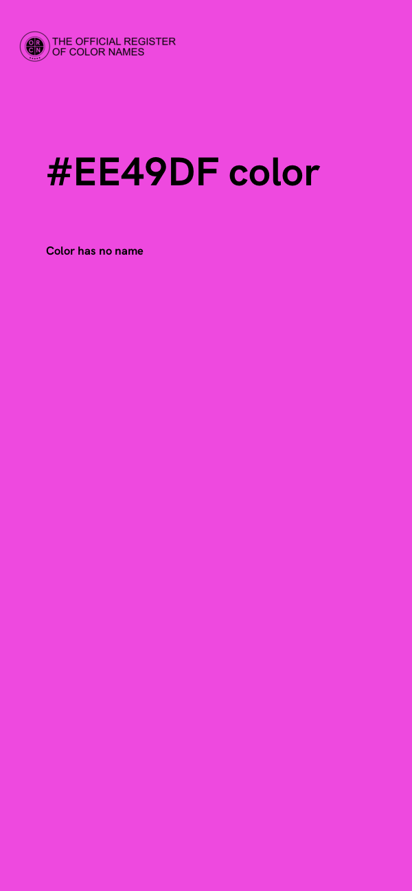 #EE49DF color image