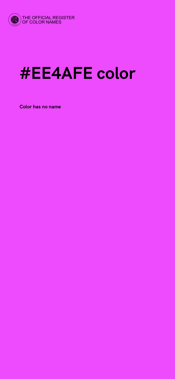#EE4AFE color image