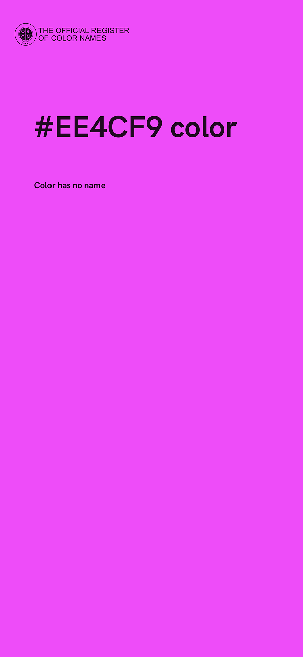 #EE4CF9 color image