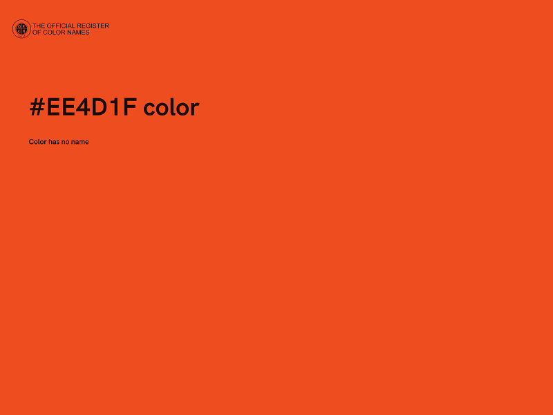 #EE4D1F color image