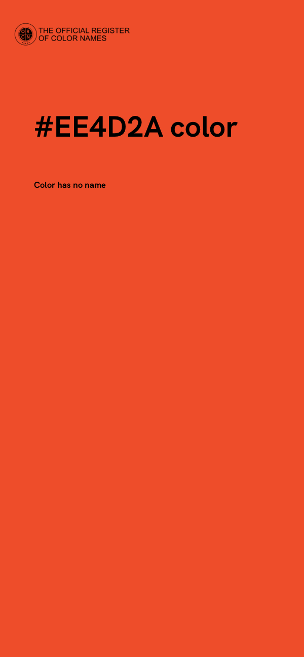 #EE4D2A color image