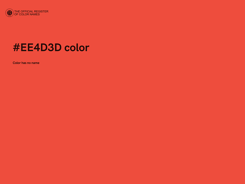 #EE4D3D color image