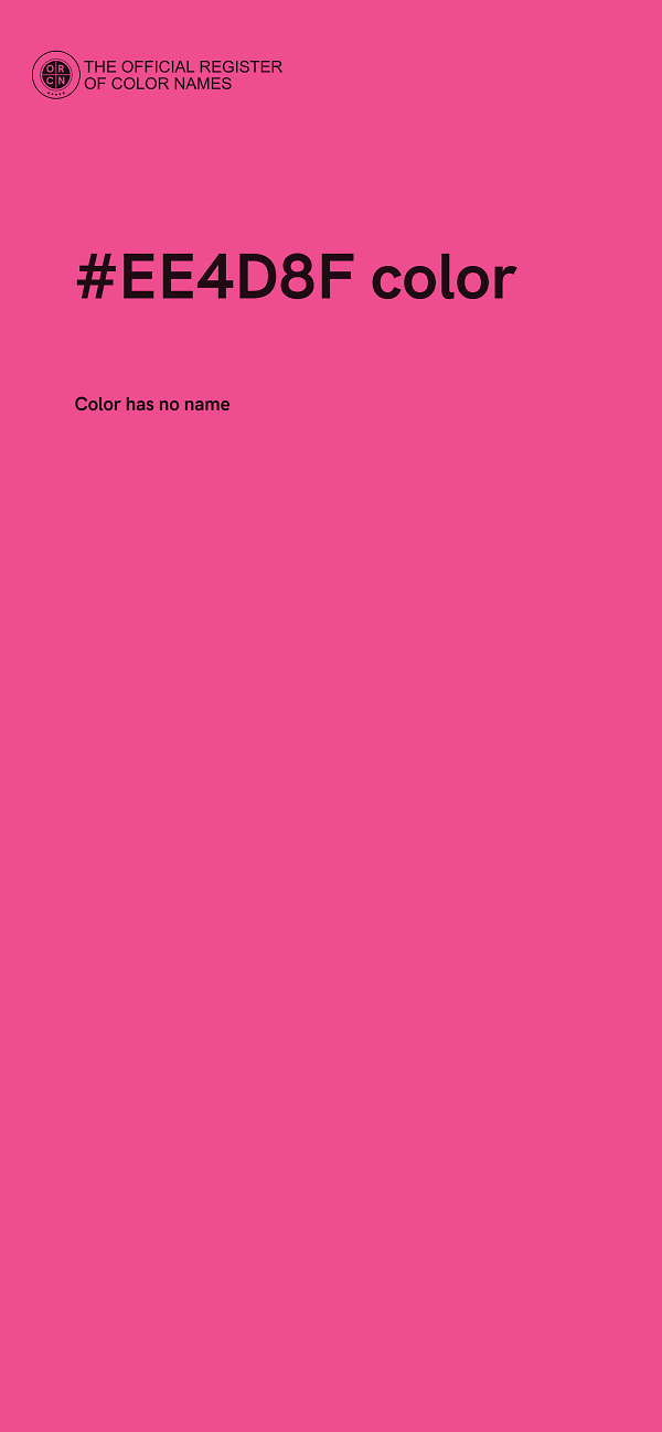 #EE4D8F color image