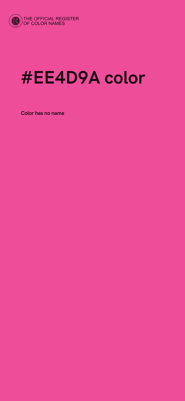 #EE4D9A color image