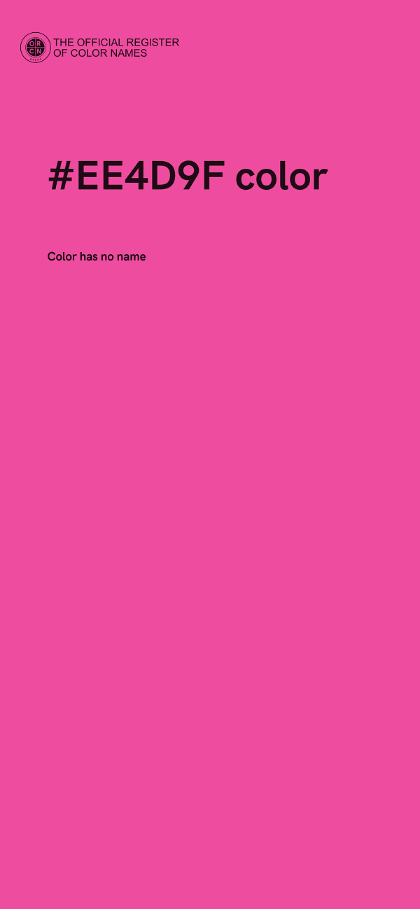 #EE4D9F color image