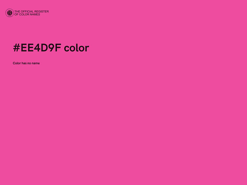 #EE4D9F color image