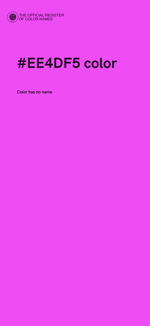 #EE4DF5 color image