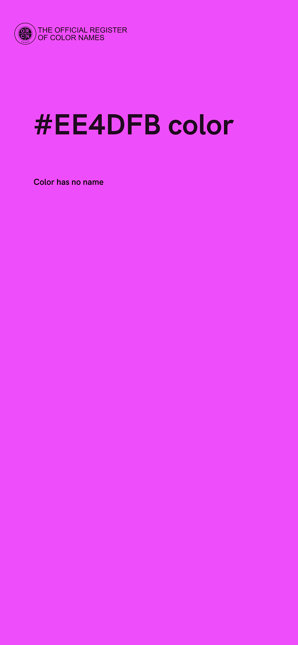 #EE4DFB color image