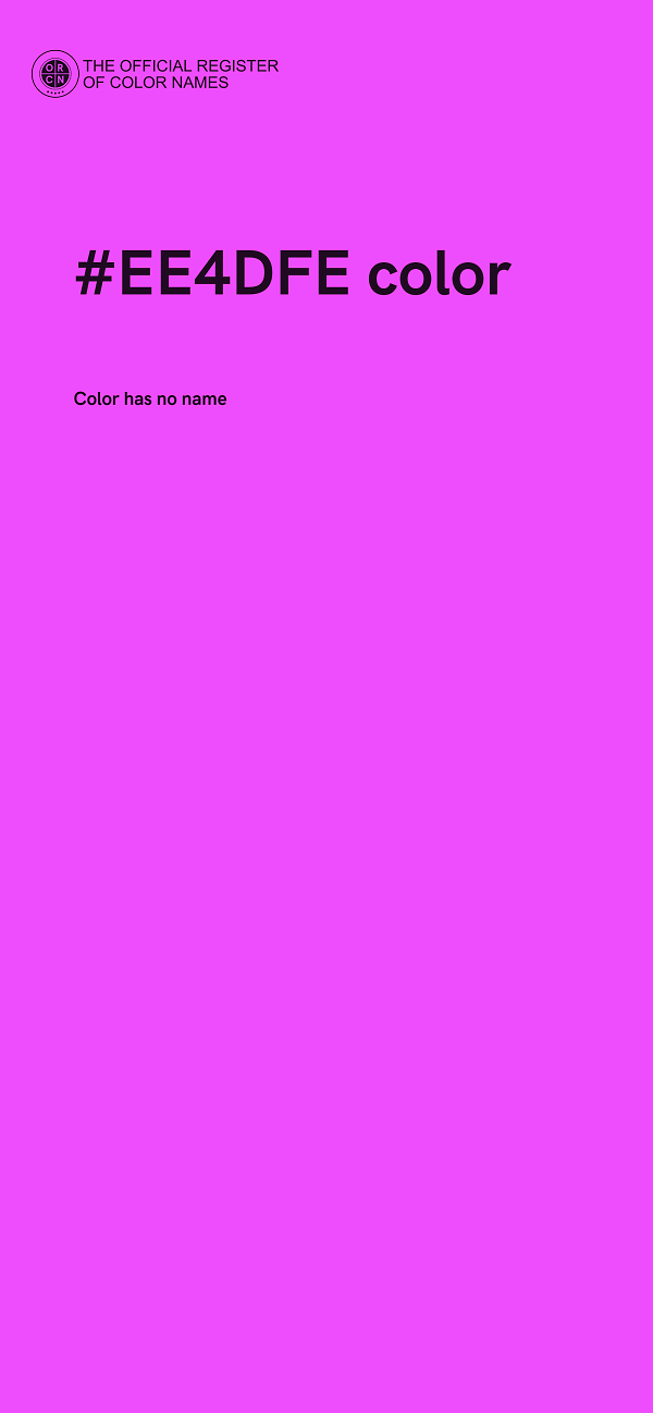 #EE4DFE color image