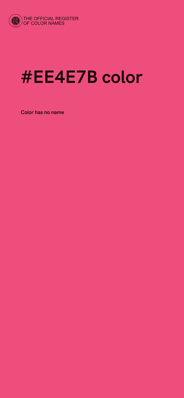 #EE4E7B color image