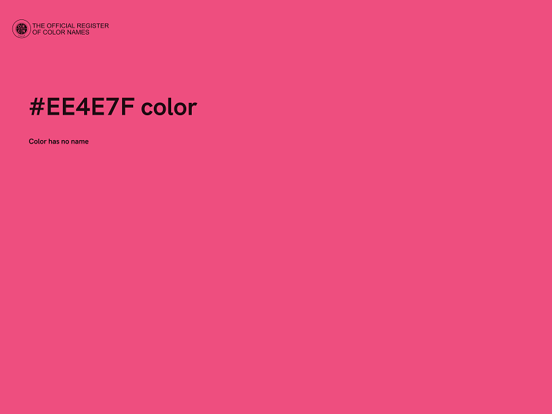 #EE4E7F color image