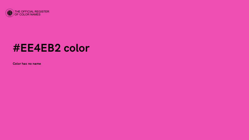 #EE4EB2 color image