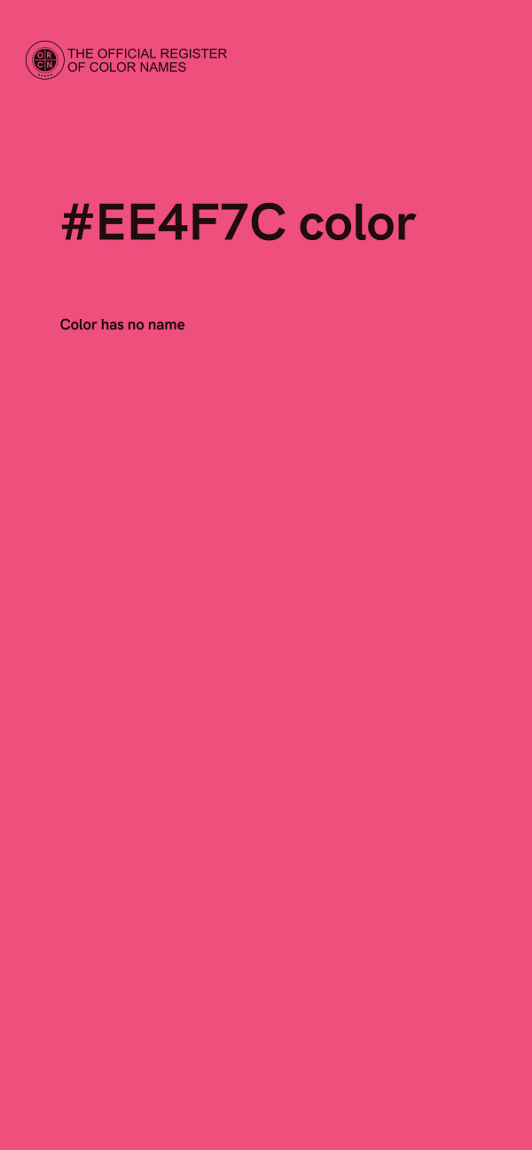 #EE4F7C color image