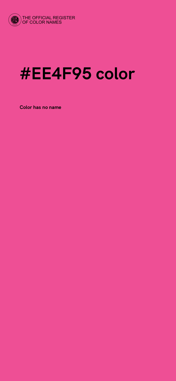 #EE4F95 color image