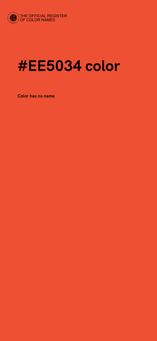 #EE5034 color image
