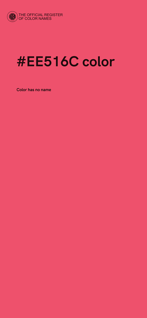 #EE516C color image