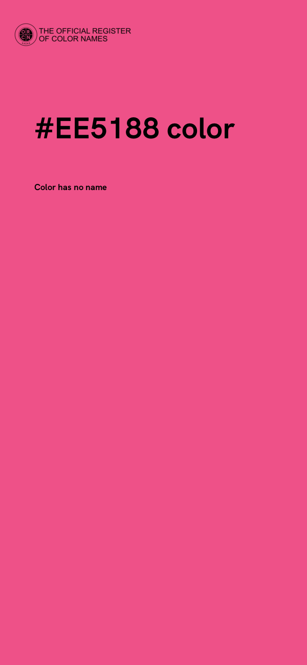 #EE5188 color image
