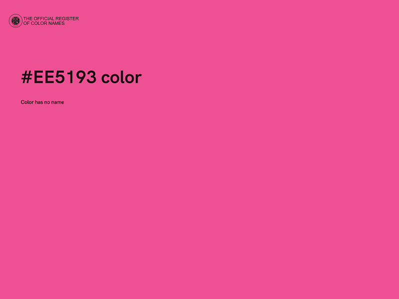 #EE5193 color image