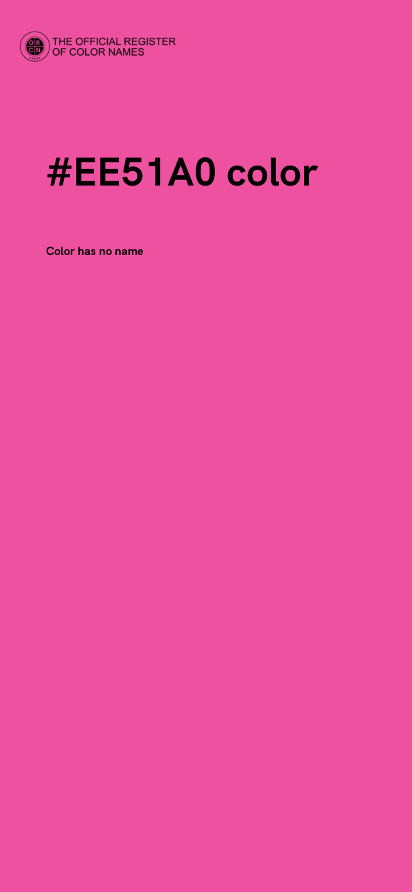 #EE51A0 color image