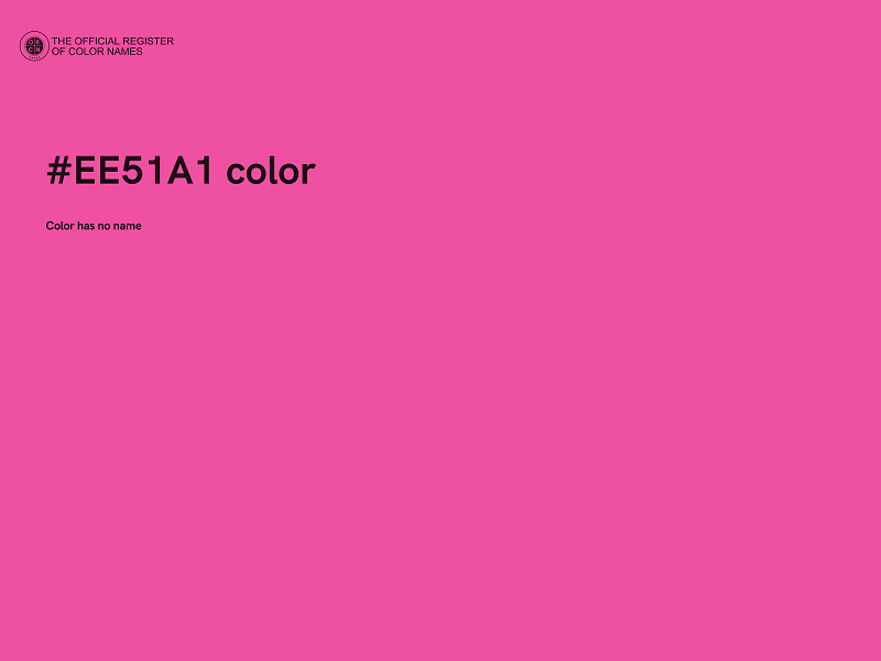 #EE51A1 color image