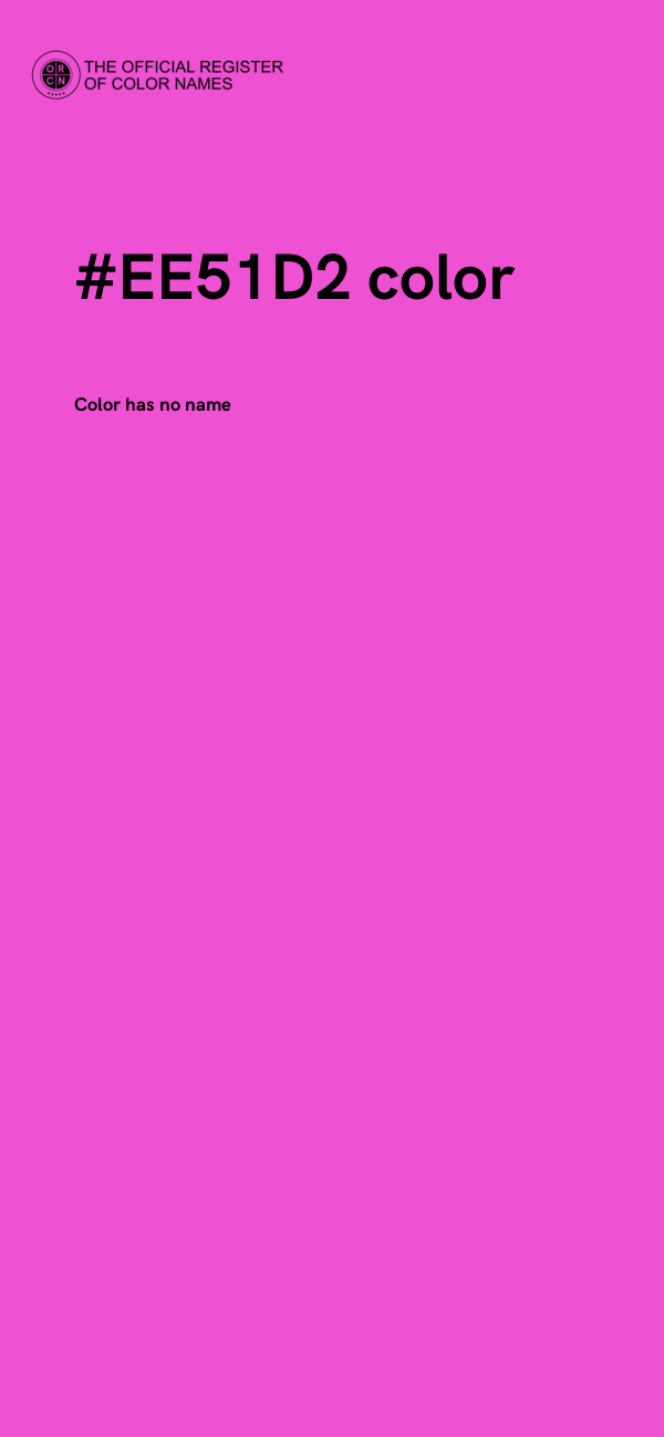 #EE51D2 color image