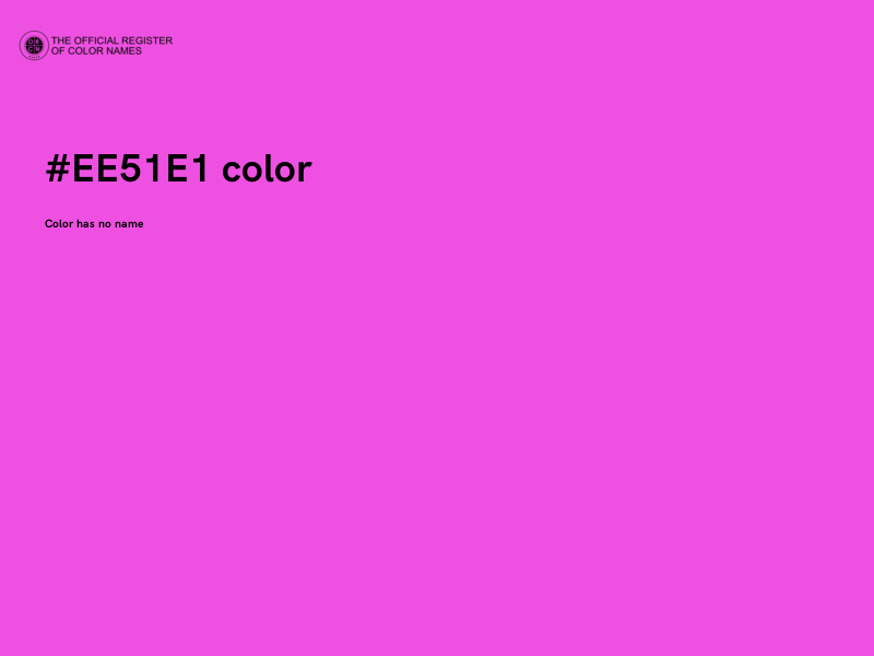 #EE51E1 color image