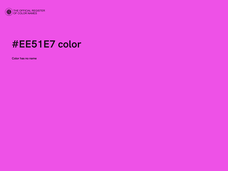 #EE51E7 color image