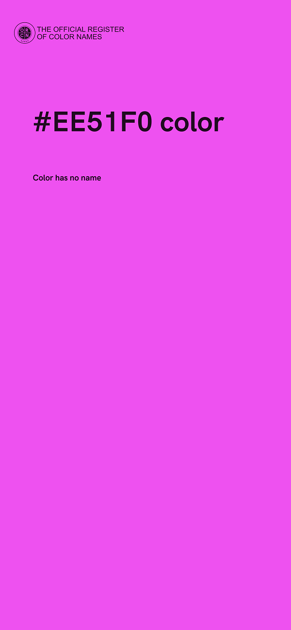 #EE51F0 color image
