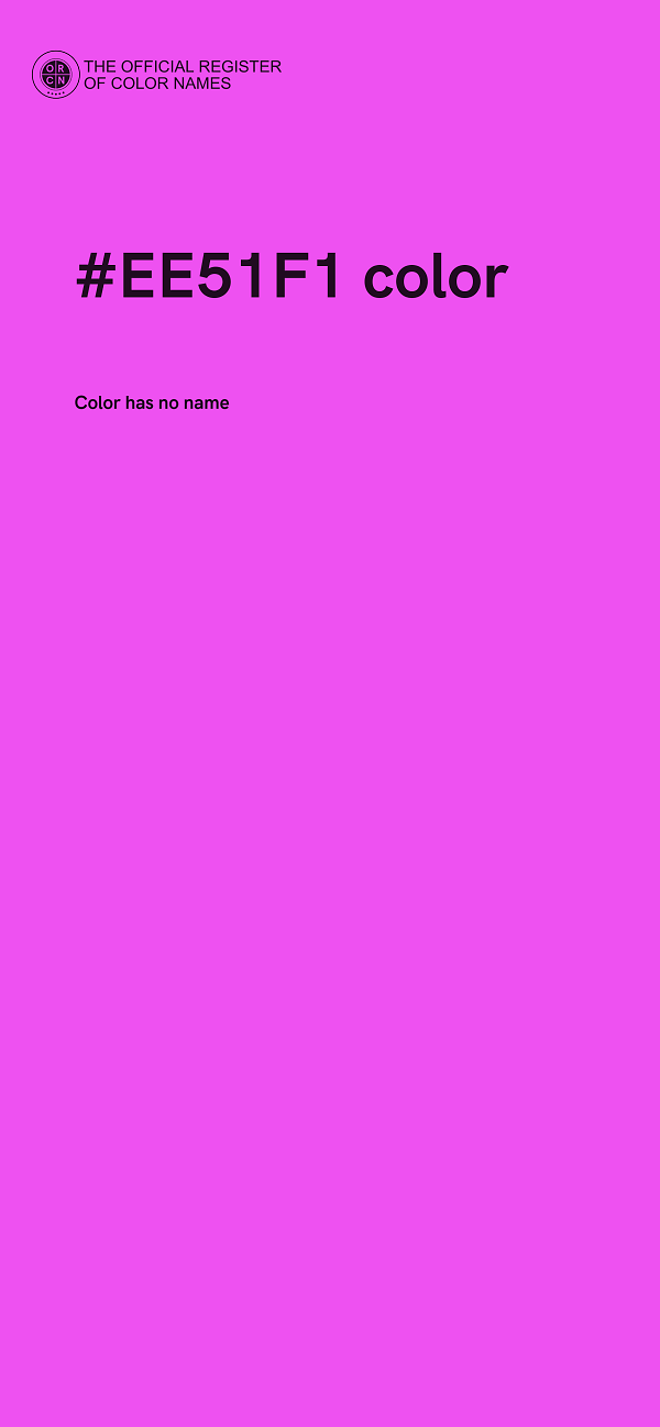#EE51F1 color image