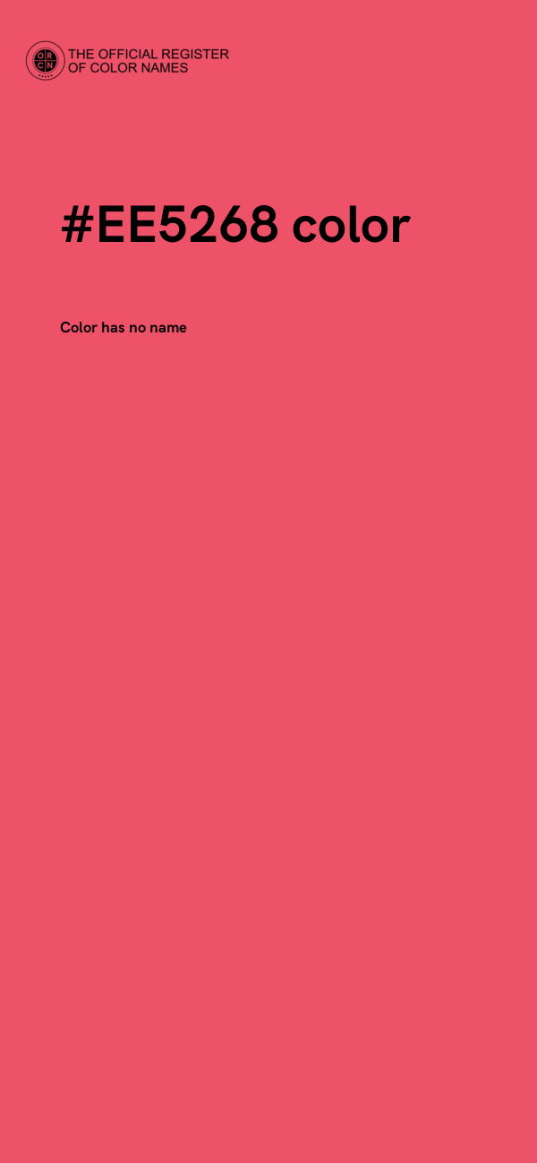 #EE5268 color image