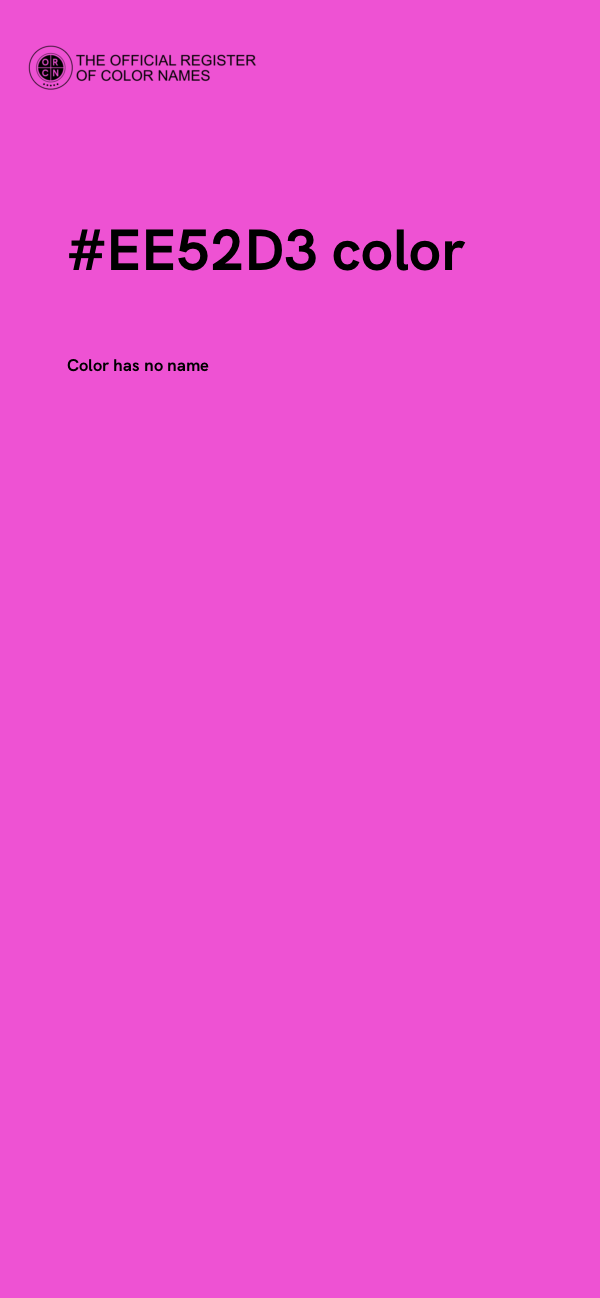 #EE52D3 color image