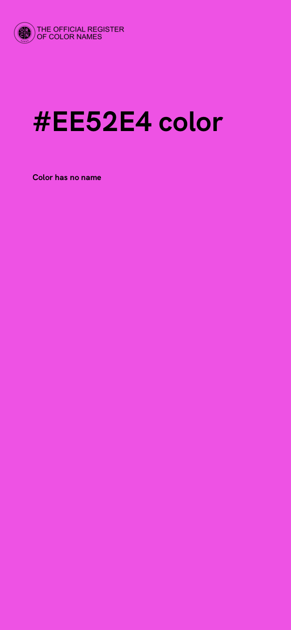 #EE52E4 color image