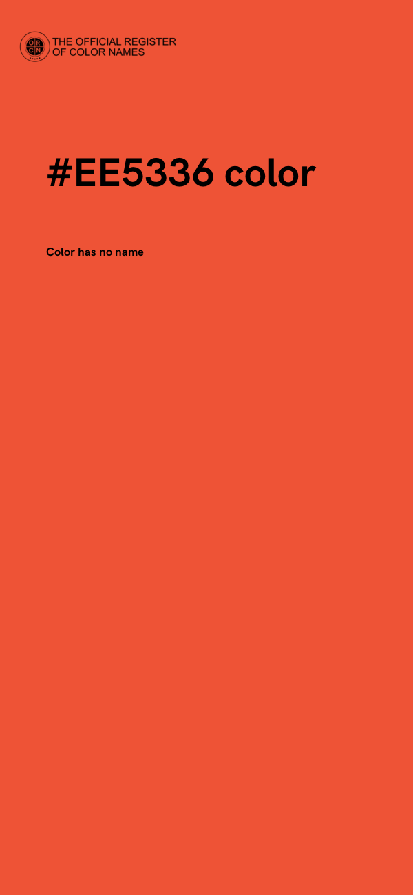 #EE5336 color image